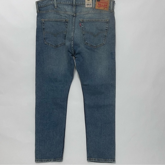 Levis 512 Slim Taper Denim Stretch Jean Distressed Torn Stitch Color - Picture 2 of 7